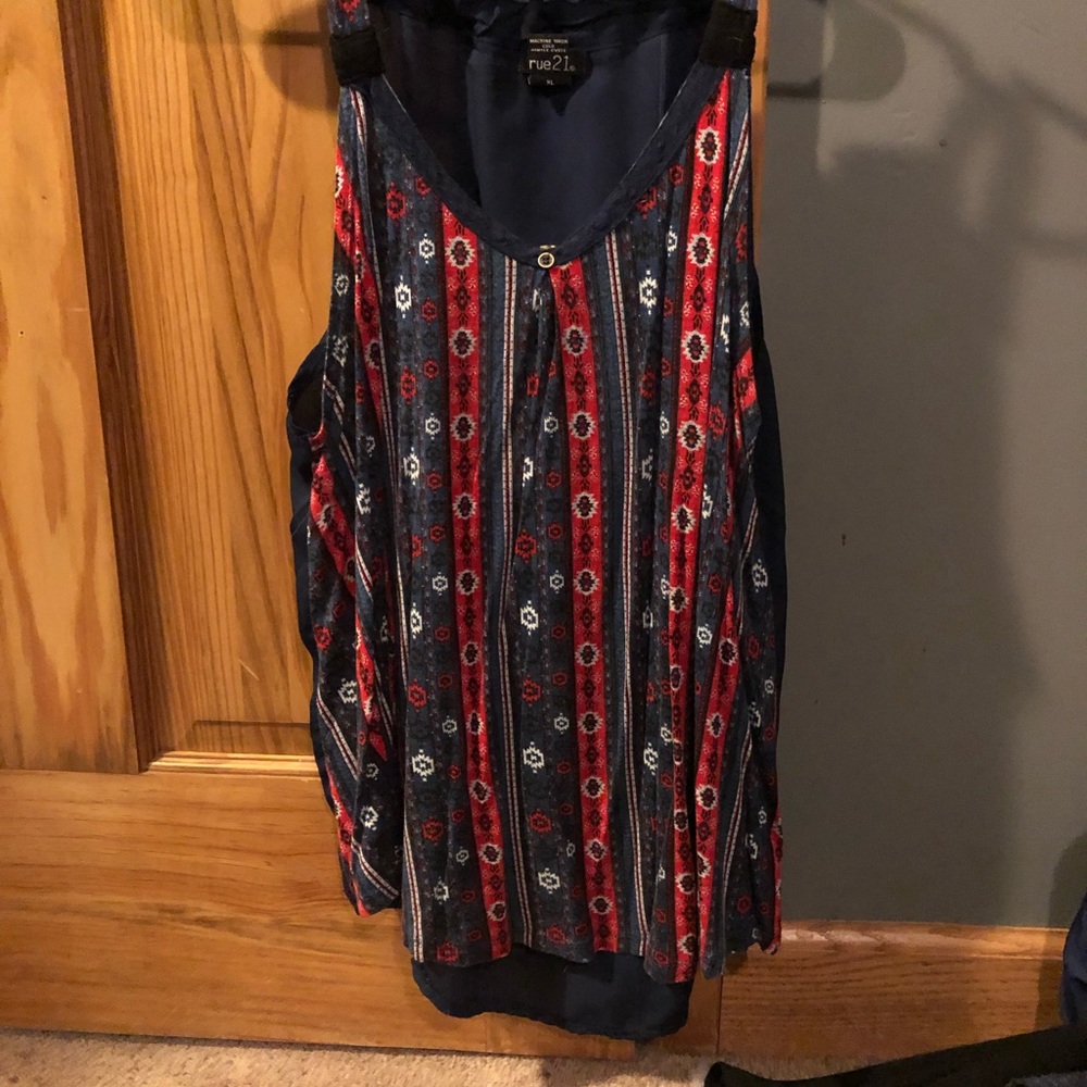 Bandanna pattern tank